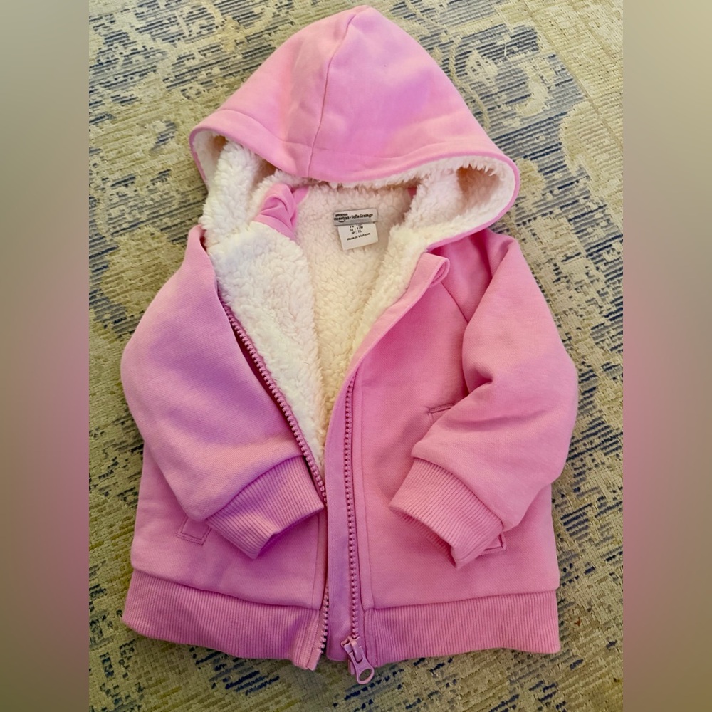 Sofia Grainge x Amazon Sherpa lined hoodie